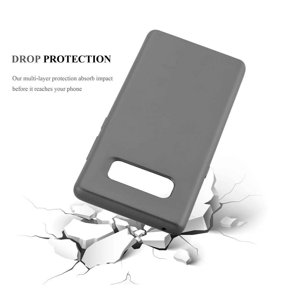 Cadorabo Schutzhülle für Samsung Galaxy NOTE 8 Hülle in Grau Handyhülle TPU Silikon Etui Cover Case
