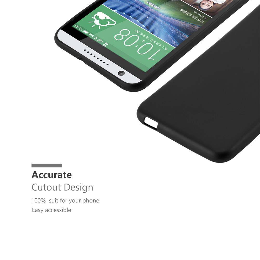 Cadorabo Schutzhülle für HTC Desire 820 Hülle in Schwarz Handyhülle TPU Silikon Etui Cover Case