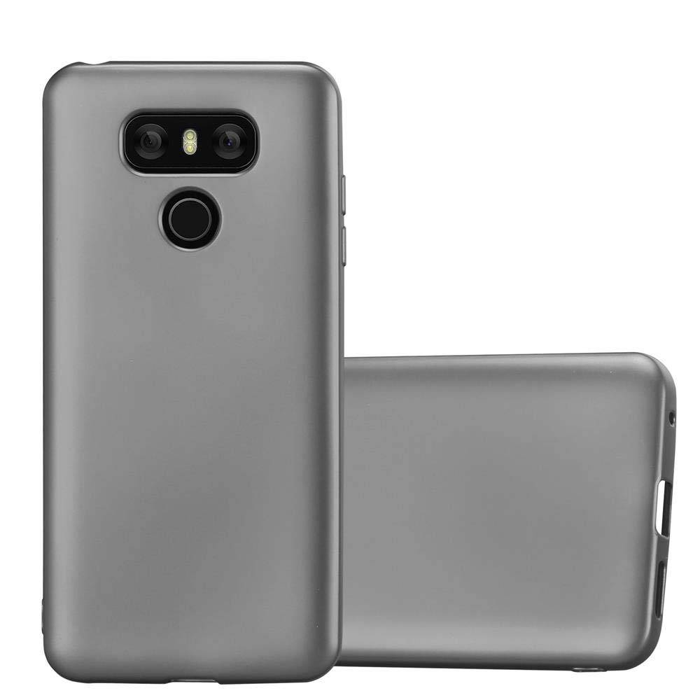 Cadorabo Schutzhülle für LG G6 Hülle in Grau Handyhülle TPU Silikon Etui Cover Case