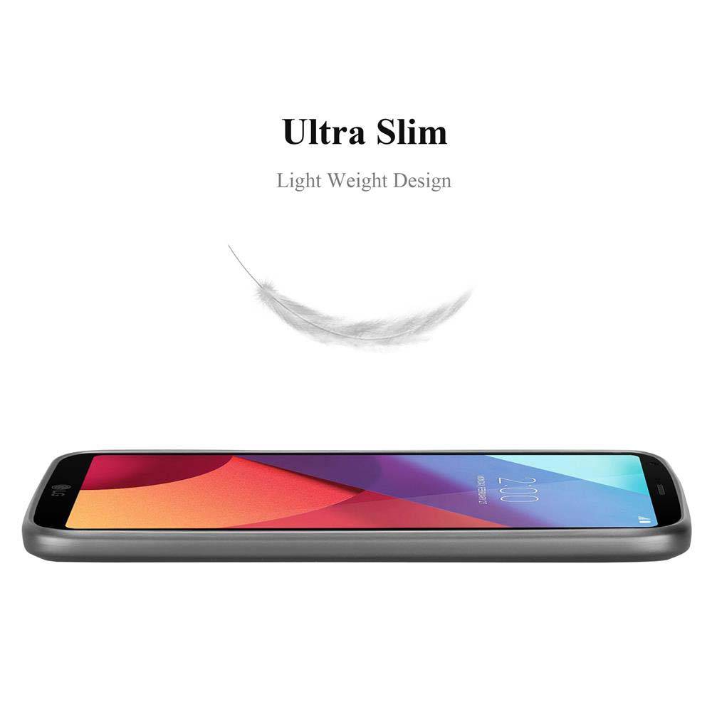 Cadorabo Schutzhülle für LG G6 Hülle in Grau Handyhülle TPU Silikon Etui Cover Case