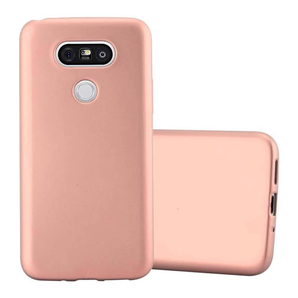 Cadorabo Schutzhülle für LG G5 Hülle in Rosa Handyhülle TPU Silikon Etui Cover Case