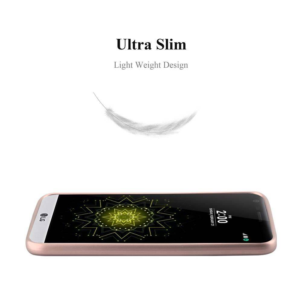 Cadorabo Schutzhülle für LG G5 Hülle in Rosa Handyhülle TPU Silikon Etui Cover Case