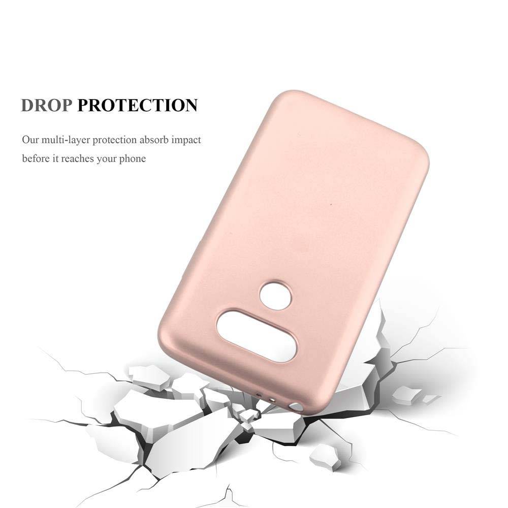 Cadorabo Schutzhülle für LG G5 Hülle in Rosa Handyhülle TPU Silikon Etui Cover Case
