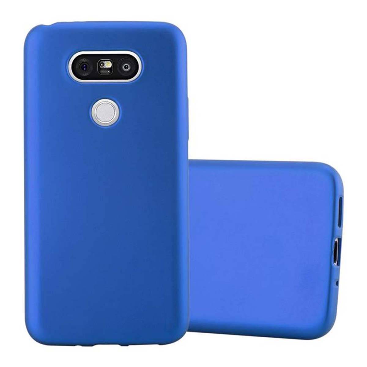 Cadorabo Schutzhülle für LG G5 Hülle in Blau Handyhülle TPU Silikon Etui Cover Case