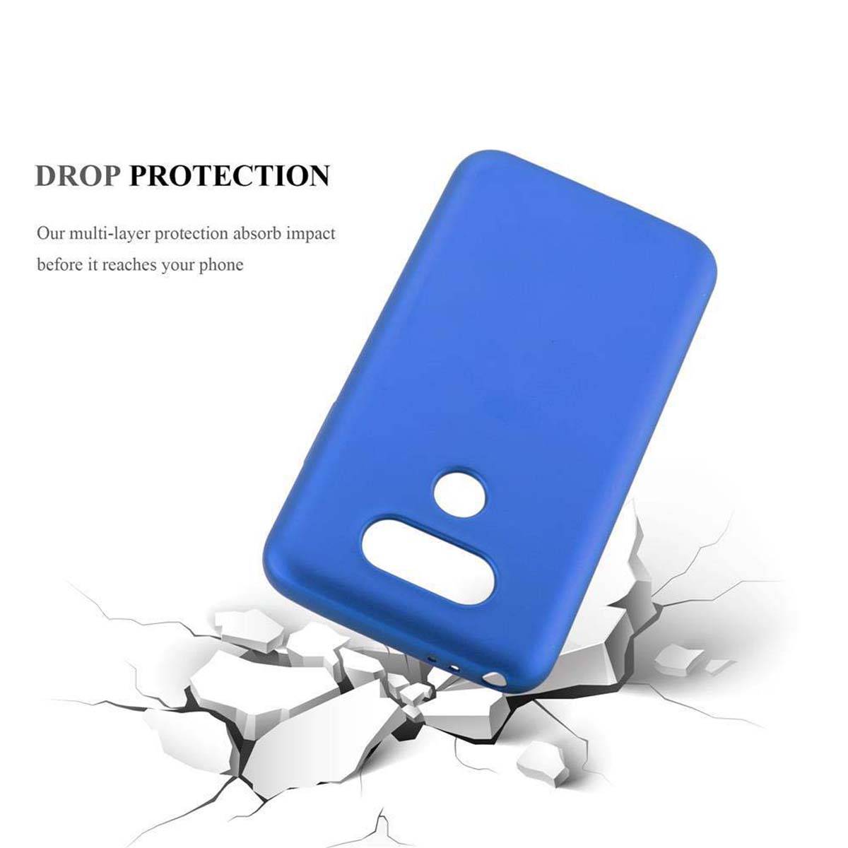 Cadorabo Schutzhülle für LG G5 Hülle in Blau Handyhülle TPU Silikon Etui Cover Case