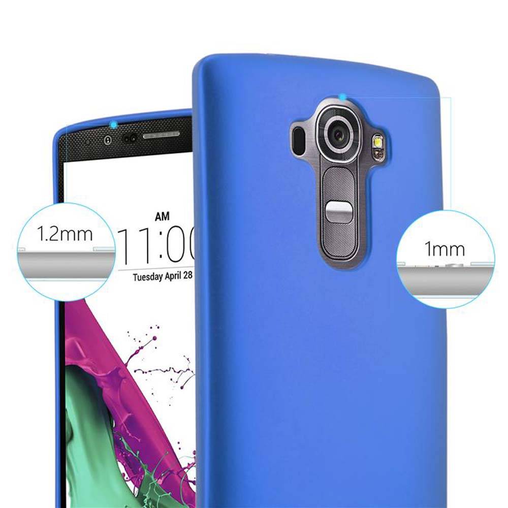 Cadorabo Schutzhülle für LG G4 / G4 PLUS Hülle in Blau Handyhülle TPU Silikon Etui Cover Case