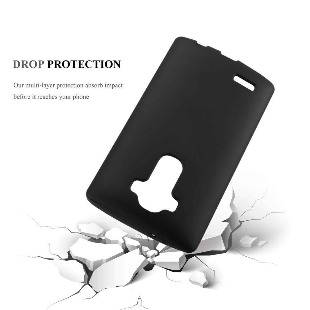 Cadorabo Schutzhülle für LG G4 / G4 PLUS Hülle in Schwarz Handyhülle TPU Silikon Etui Cover Case