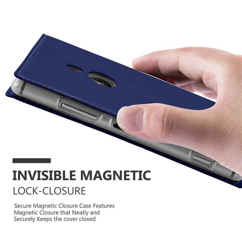 Cadorabo Handyhülle für Nokia Lumia 925 Schutz Hülle in Blau Cover Etui Book Case Booklet