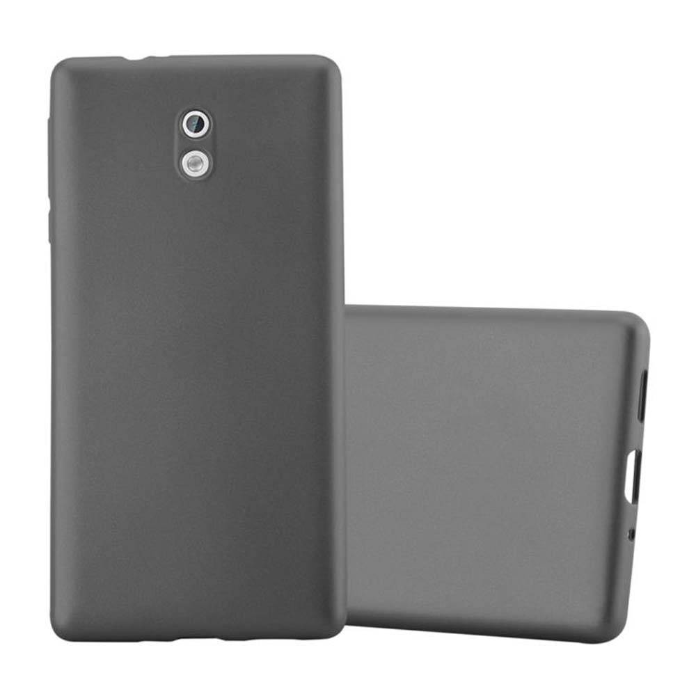 Cadorabo Schutzhülle für Nokia 3 2017 Hülle in Grau Handyhülle TPU Silikon Etui Cover Case
