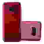 Cadorabo Hülle für Samsung Galaxy S8 Schutz Hülle in Rot Schutzhülle TPU Silikon Etui Case Cover