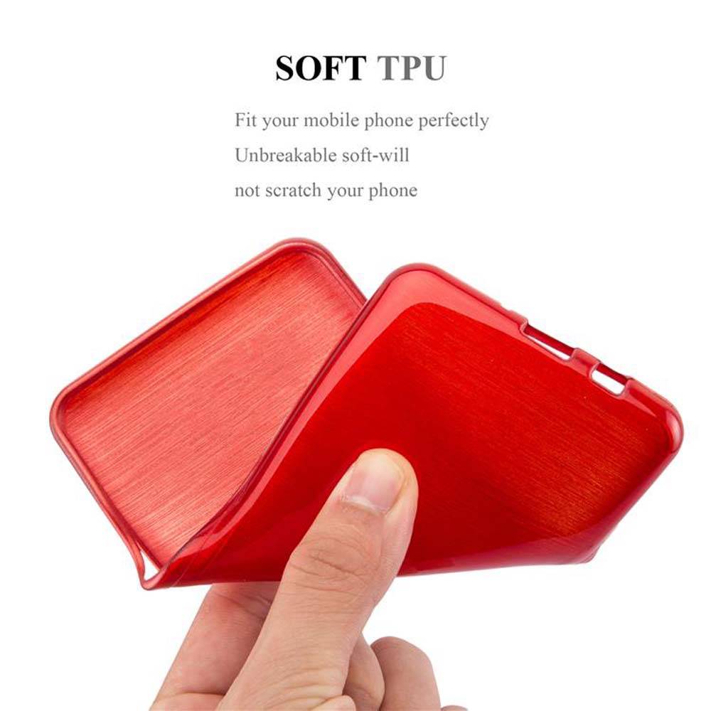 Cadorabo Hülle für Samsung Galaxy S8 Schutz Hülle in Rot Schutzhülle TPU Silikon Etui Case Cover