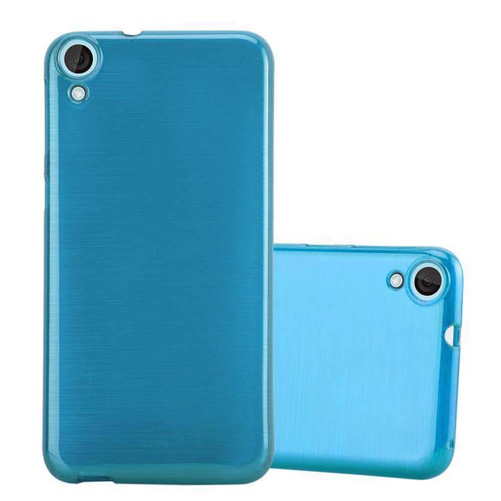 Cadorabo Hülle für HTC Desire 820 Schutz Hülle in Türkis Schutzhülle TPU Silikon Etui Case Cover