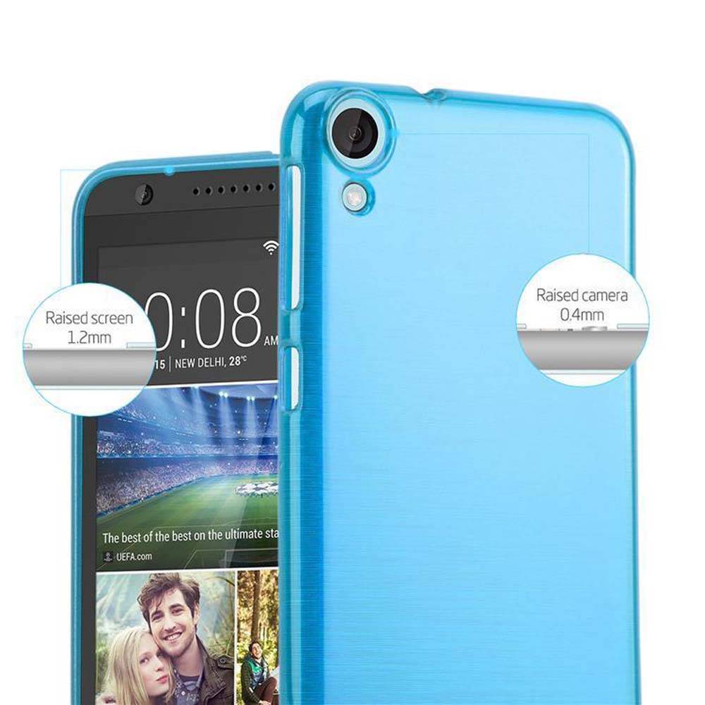 Cadorabo Hülle für HTC Desire 820 Schutz Hülle in Türkis Schutzhülle TPU Silikon Etui Case Cover