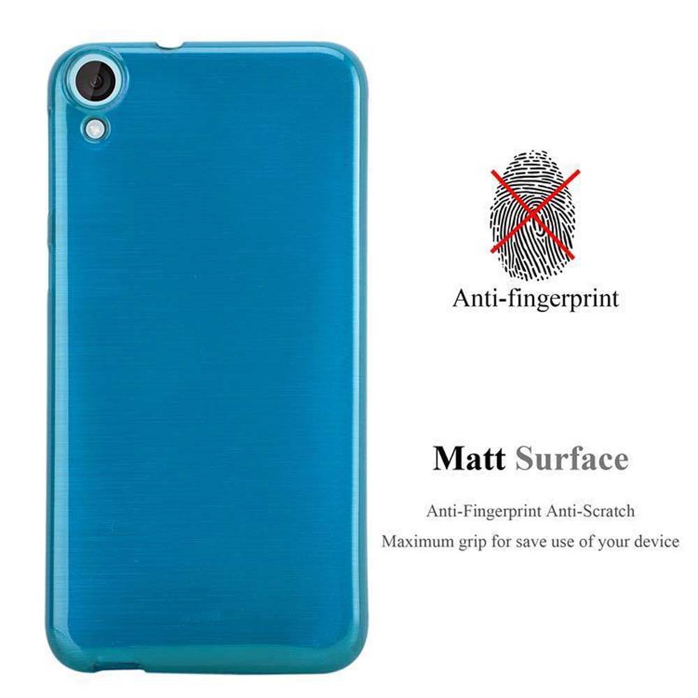 Cadorabo Hülle für HTC Desire 820 Schutz Hülle in Türkis Schutzhülle TPU Silikon Etui Case Cover
