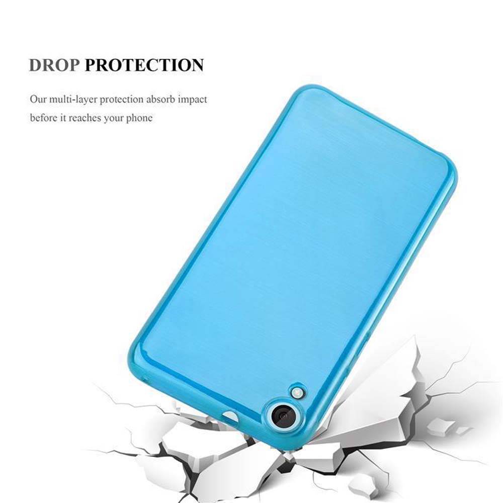Cadorabo Hülle für HTC Desire 820 Schutz Hülle in Türkis Schutzhülle TPU Silikon Etui Case Cover