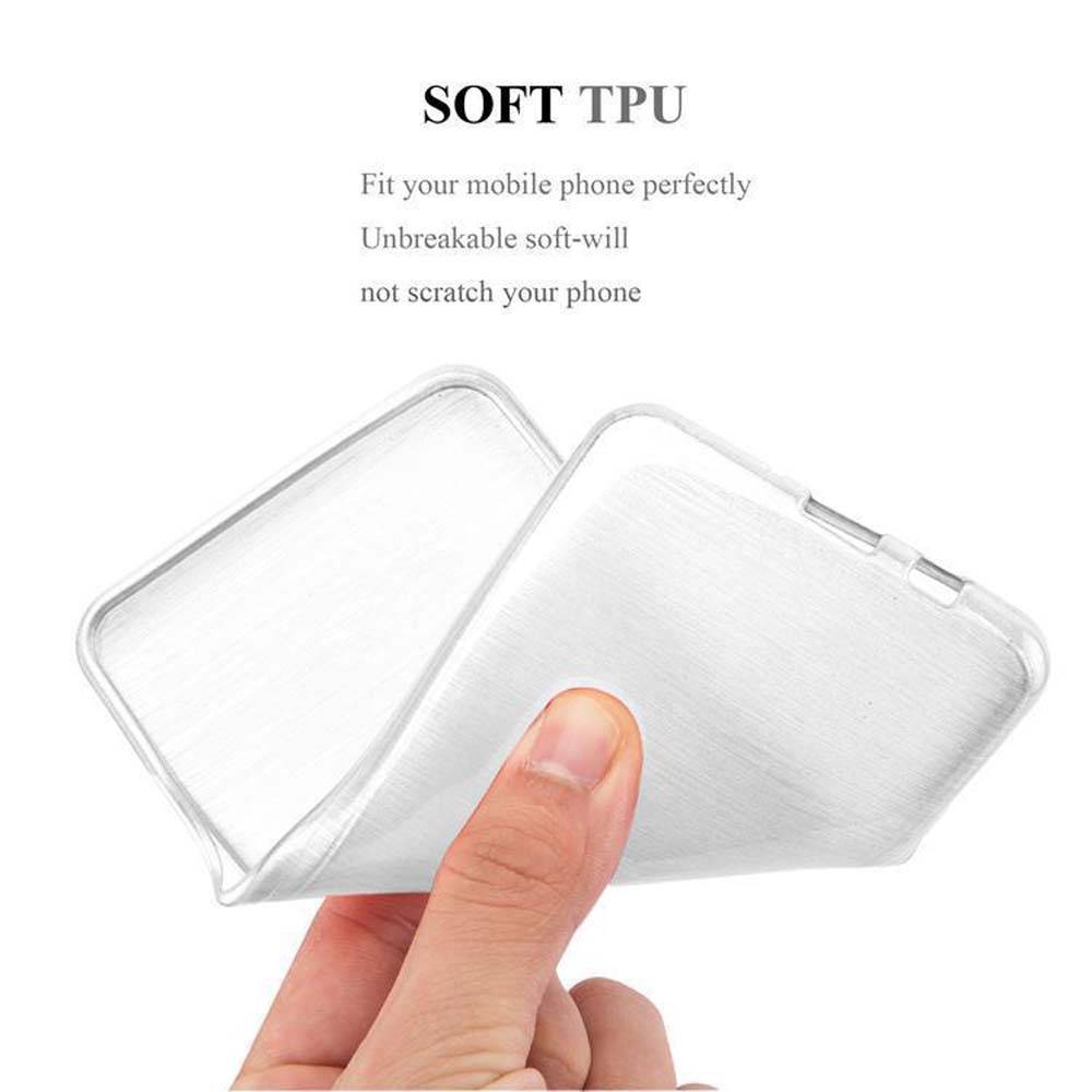 Cadorabo Hülle für HTC Desire 820 Schutz Hülle in Silber Schutzhülle TPU Silikon Etui Case Cover