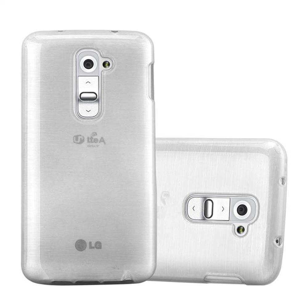 Cadorabo Hülle für LG G2 MINI Schutz Hülle in Silber Schutzhülle TPU Silikon Etui Case Cover