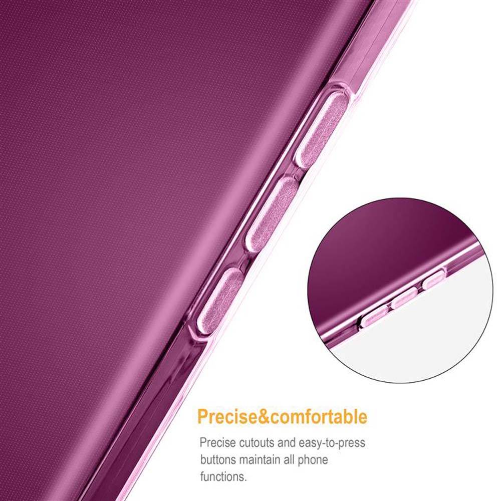 Cadorabo Hülle für LG STYLUS 3 Schutz Hülle in Pink Schutzhülle TPU Silikon Cover Etui Case
