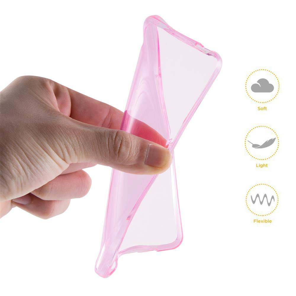 Cadorabo Hülle für LG STYLUS 3 Schutz Hülle in Pink Schutzhülle TPU Silikon Cover Etui Case