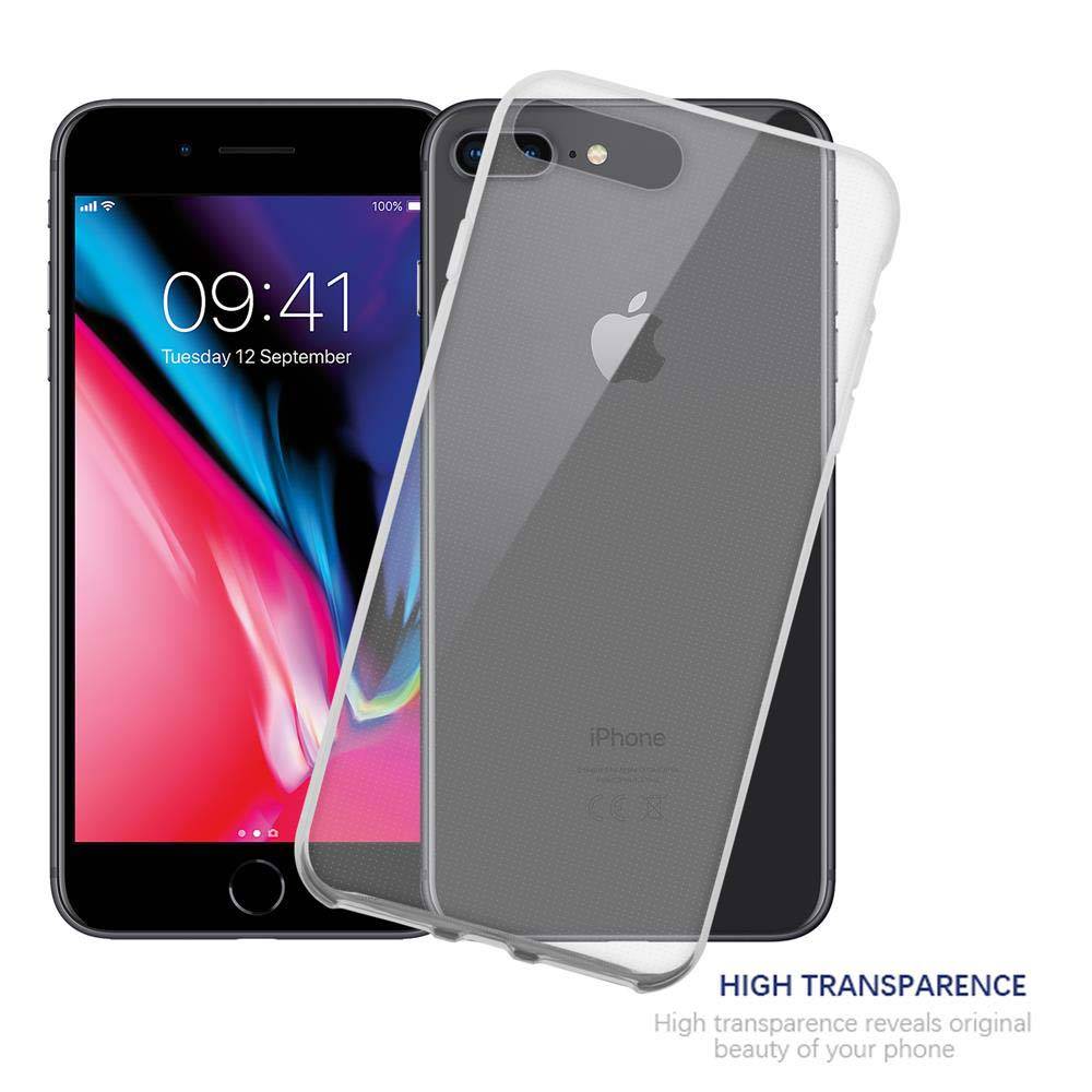 Cadorabo Hülle für Apple iPhone 7 PLUS / 7S PLUS / 8 PLUS Schutz Hülle in Transparent Schutzhülle TPU Silikon Cover Etui