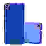 Cadorabo Hülle für HTC Desire 820 Schutz Hülle in Blau Schutzhülle TPU Silikon Etui Case Cover