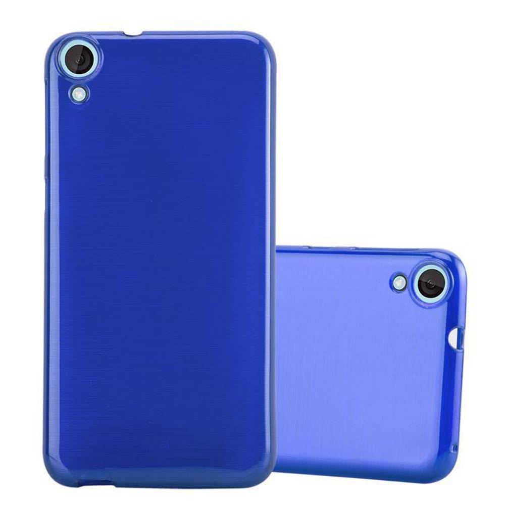 Cadorabo Hülle für HTC Desire 820 Schutz Hülle in Blau Schutzhülle TPU Silikon Etui Case Cover