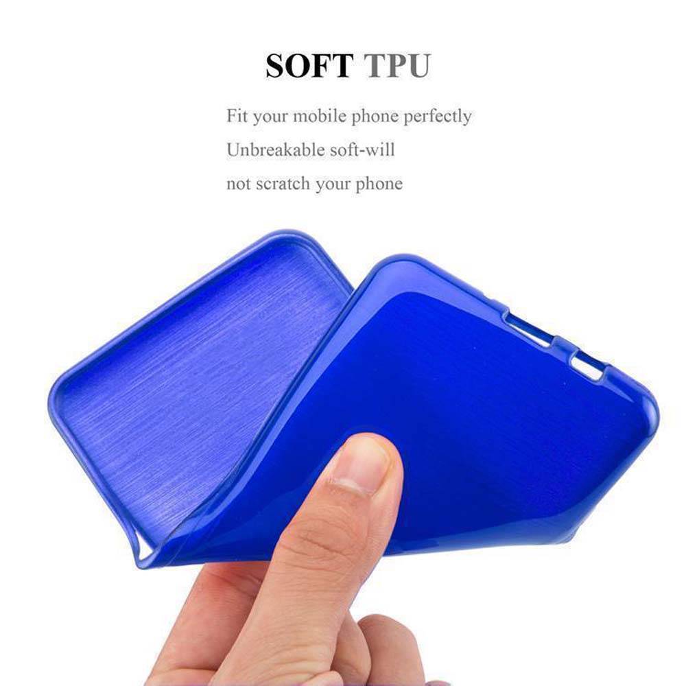 Cadorabo Hülle für HTC Desire 820 Schutz Hülle in Blau Schutzhülle TPU Silikon Etui Case Cover