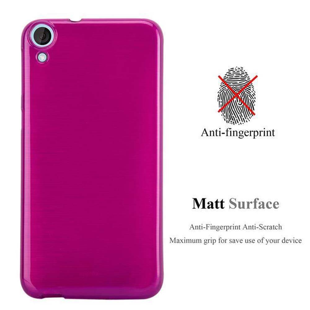 Cadorabo Hülle für HTC Desire 820 Schutz Hülle in Rosa Schutzhülle TPU Silikon Etui Case Cover