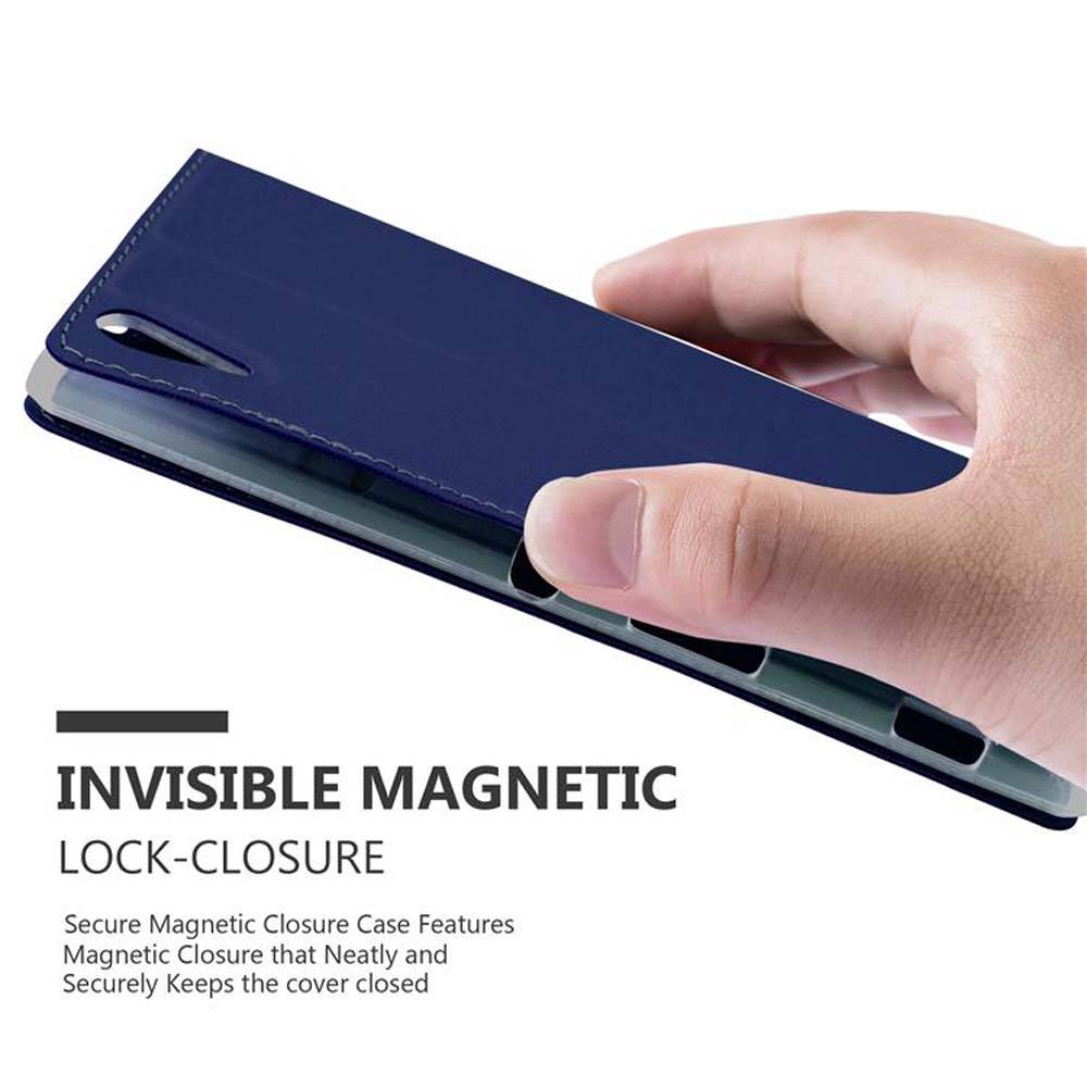 Cadorabo Handyhülle für Sony Xperia T3 Schutz Hülle in Blau Cover Etui Book Case Booklet