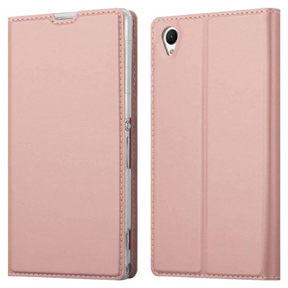 Cadorabo Handyhülle für Sony Xperia Z1 Schutz Hülle in Rosa Cover Etui Book Case Booklet