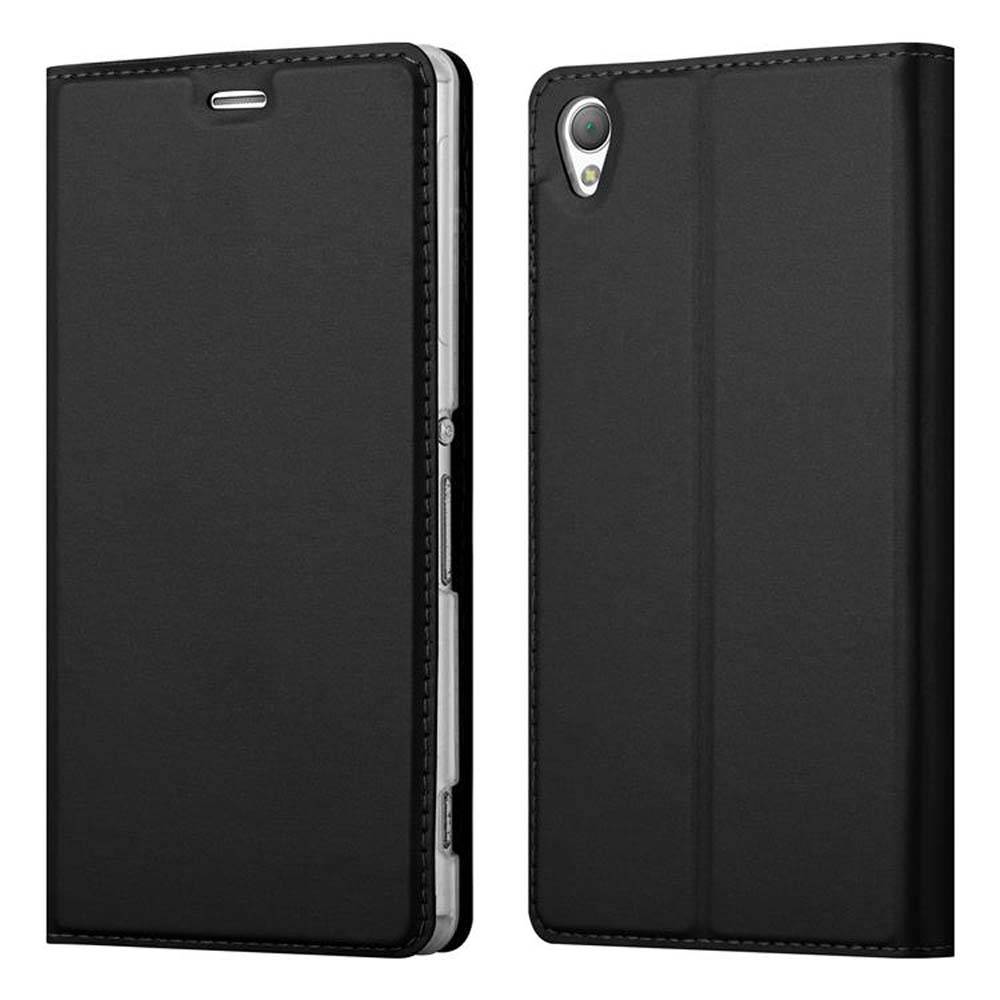 Cadorabo Handyhülle für Sony Xperia Z3 Schutz Hülle in Schwarz Cover Etui Book Case Booklet