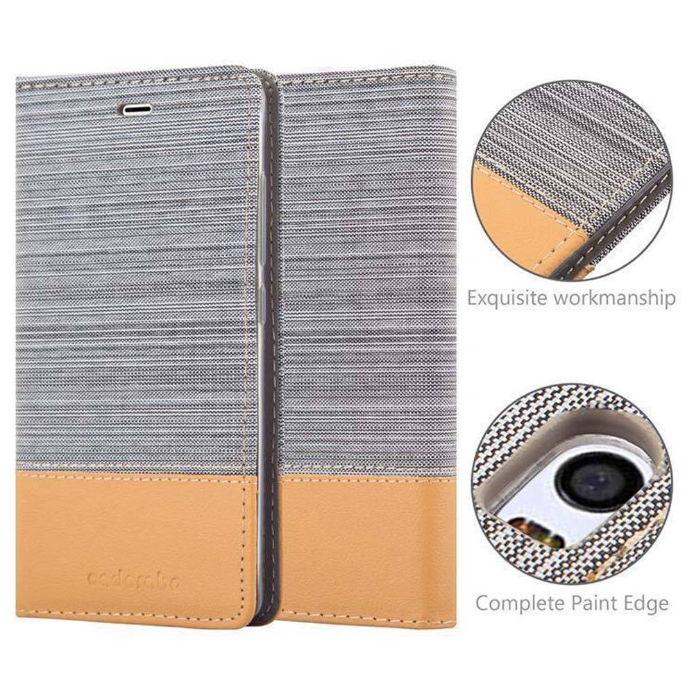 Cadorabo Hülle für Xiaomi Mi 5 Schutzhülle in Grau Handy Hülle Etui Book Case Cover
