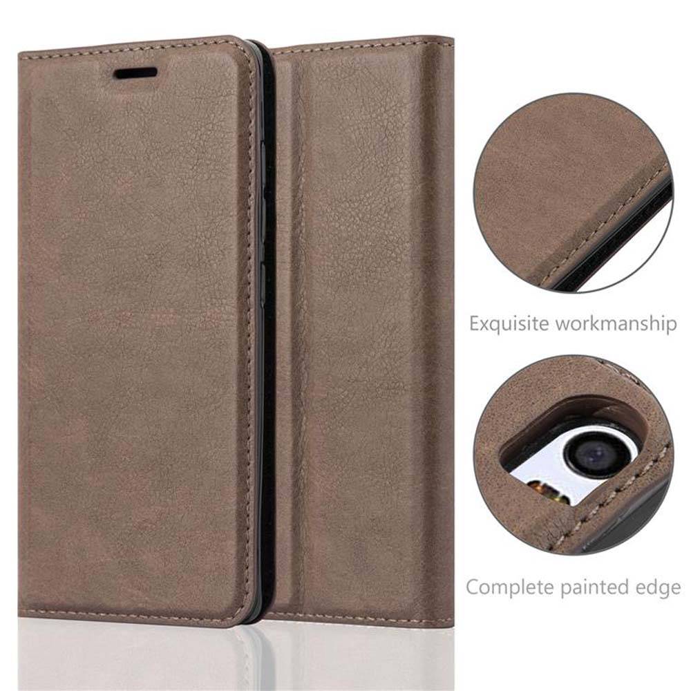 Cadorabo Hülle für Xiaomi Mi 5 Schutz Hülle in Braun Handyhülle Etui Case Cover Magnetverschluss