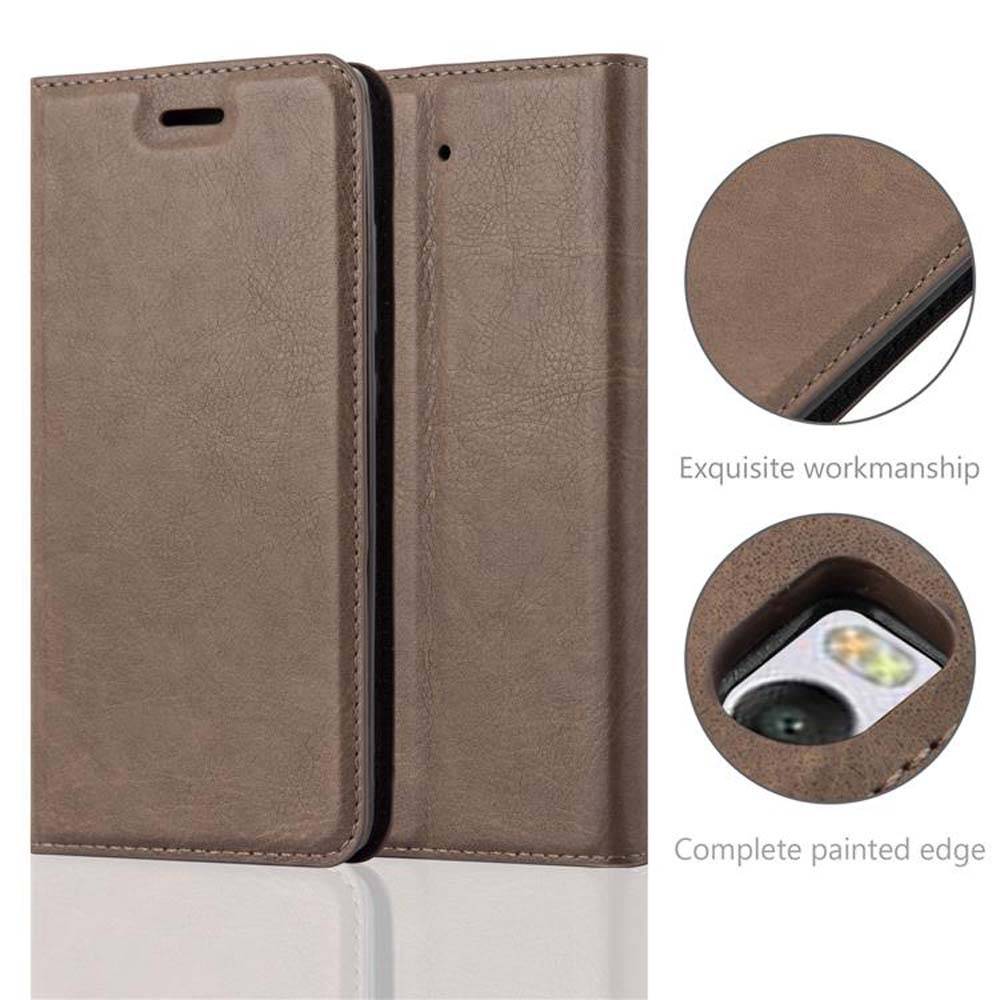 Cadorabo Hülle für Xiaomi Mi 5s Schutz Hülle in Braun Handyhülle Etui Case Cover Magnetverschluss