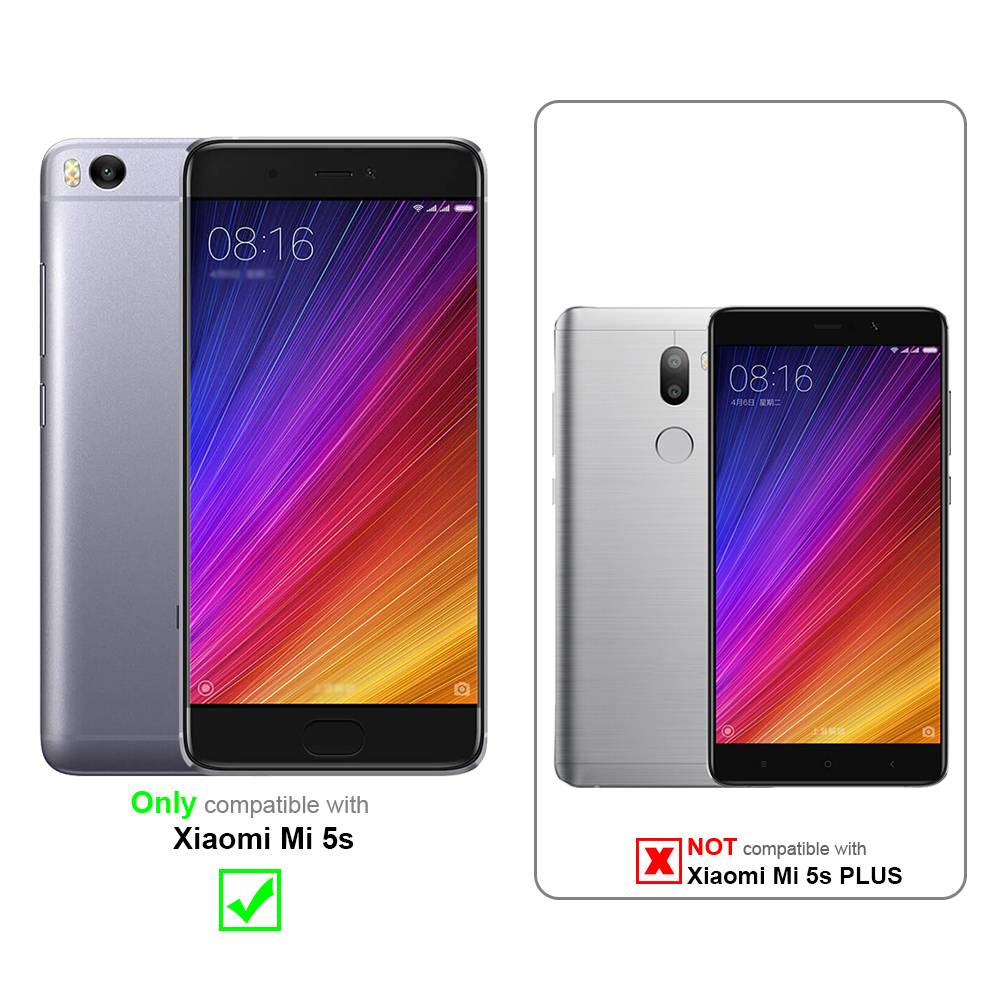 Cadorabo Hülle für Xiaomi Mi 5s Schutz Hülle in Braun Handyhülle Etui Case Cover Magnetverschluss