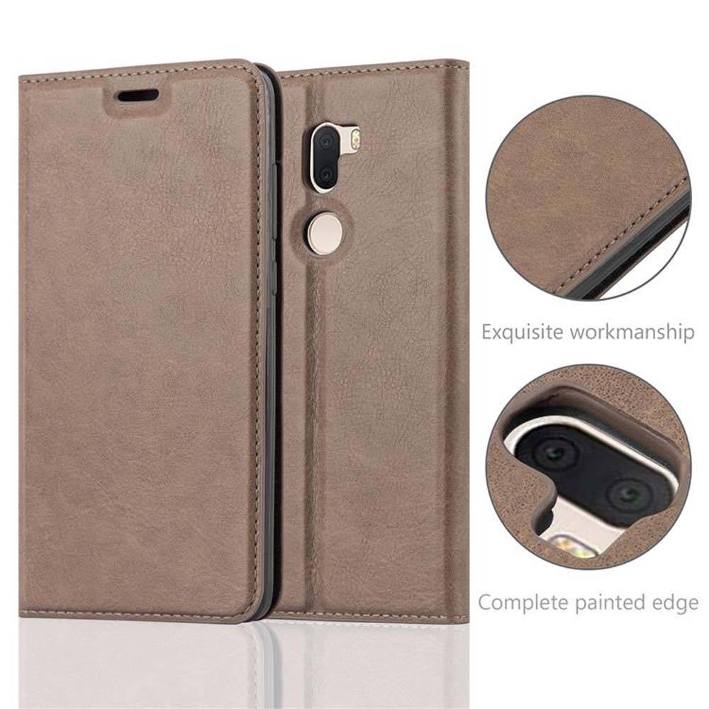 Cadorabo Hülle für Xiaomi Mi 5s PLUS Schutz Hülle in Braun Handyhülle Etui Case Cover Magnetverschluss