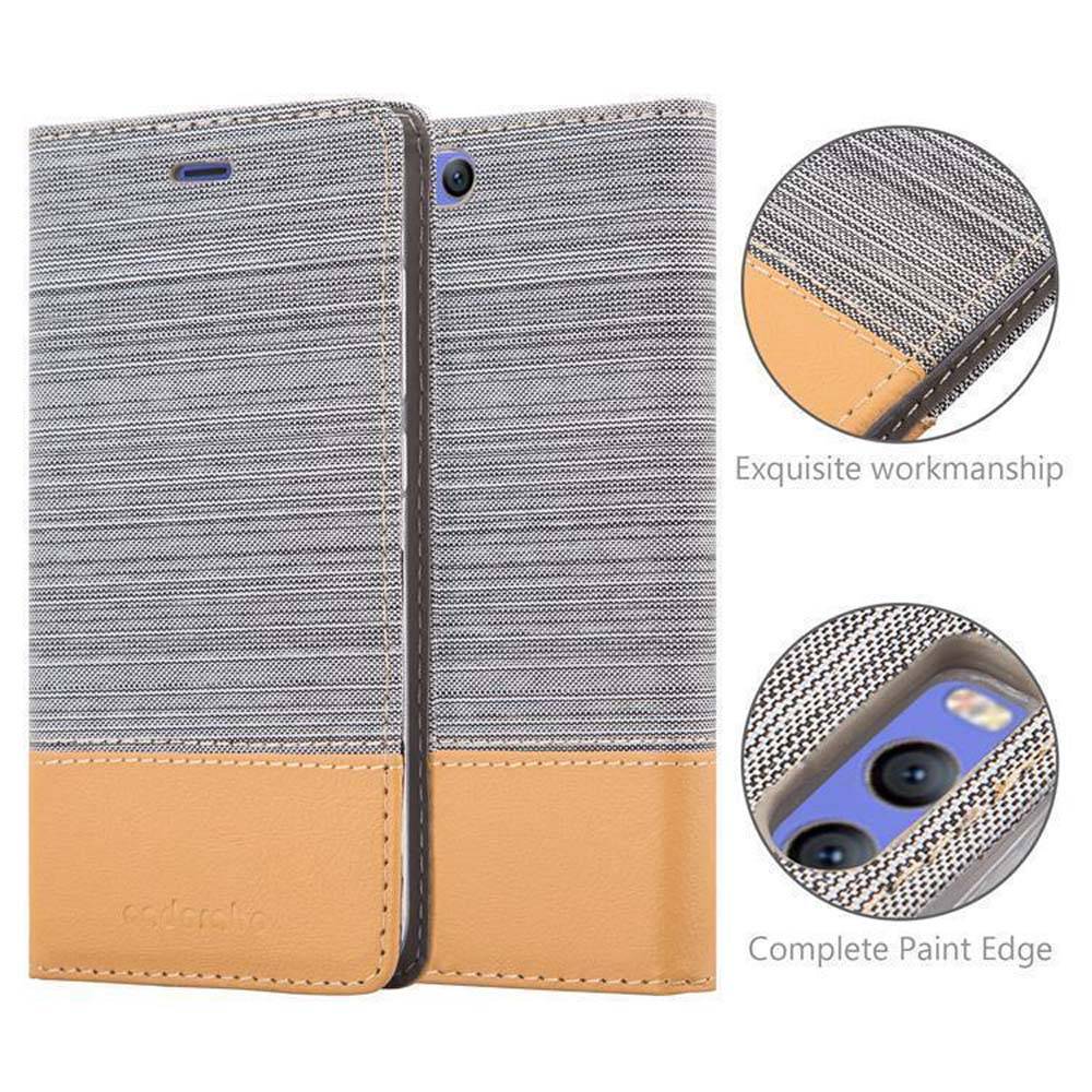 Cadorabo Hülle für Xiaomi Mi 6 Schutzhülle in Grau Handy Hülle Etui Book Case Cover