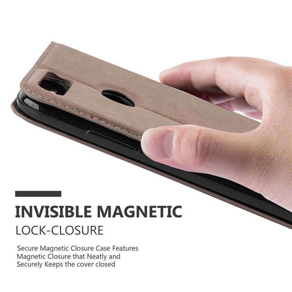 Cadorabo Hülle für Xiaomi Mi A1 / Mi 5X Schutz Hülle in Braun Handyhülle Etui Case Cover Magnetverschluss