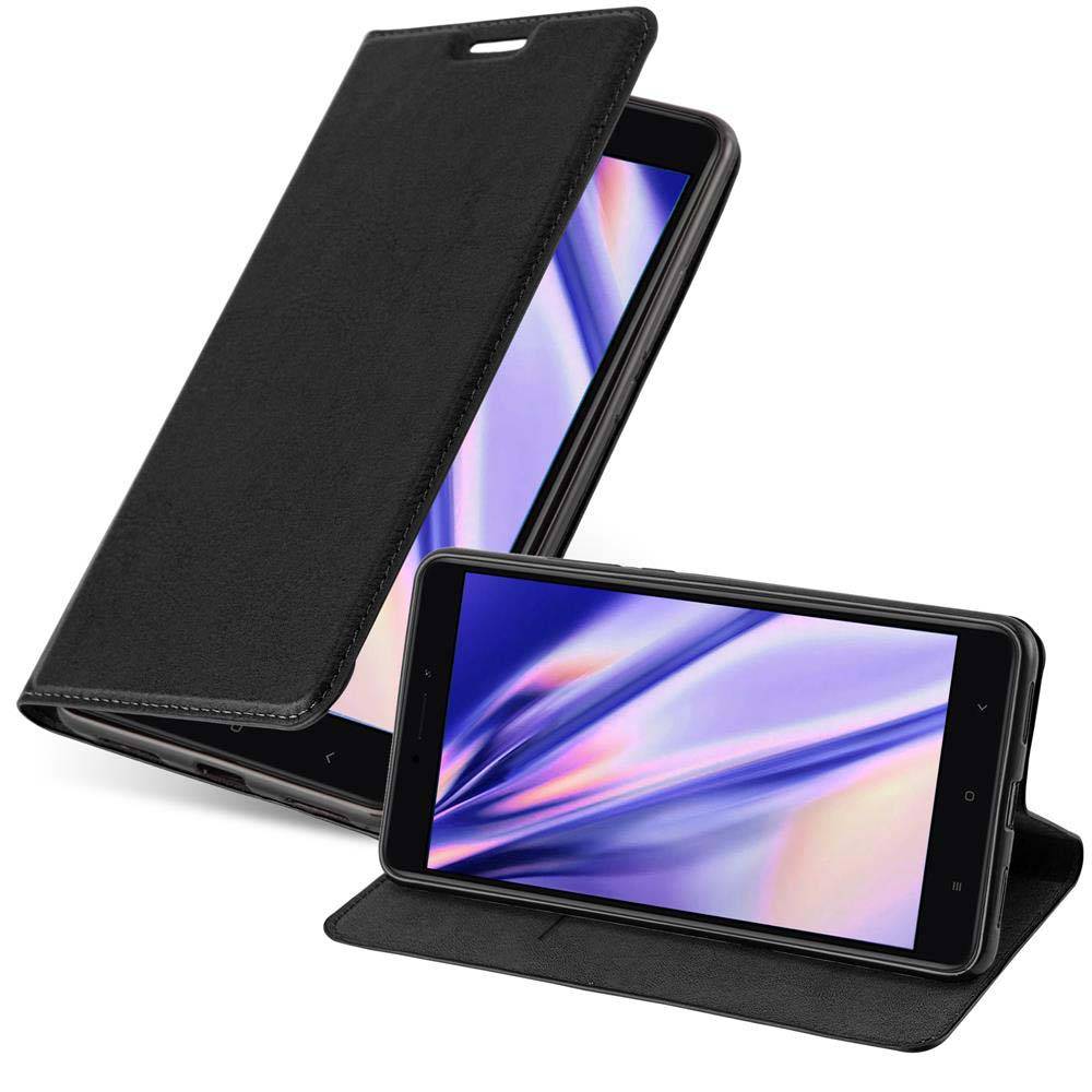 Cadorabo Hülle für Xiaomi Mi MAX 2 Schutz Hülle in Schwarz Handyhülle Etui Case Cover Magnetverschluss