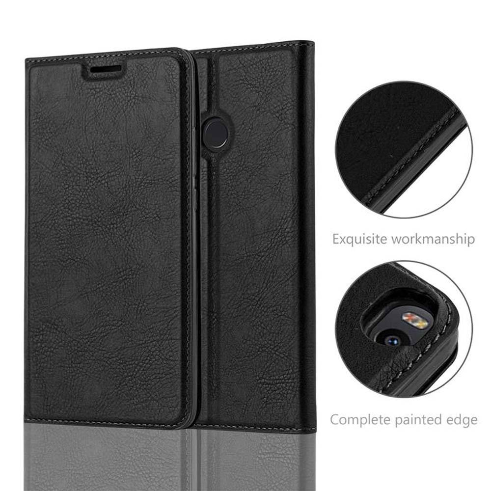 Cadorabo Hülle für Xiaomi Mi MAX 2 Schutz Hülle in Schwarz Handyhülle Etui Case Cover Magnetverschluss