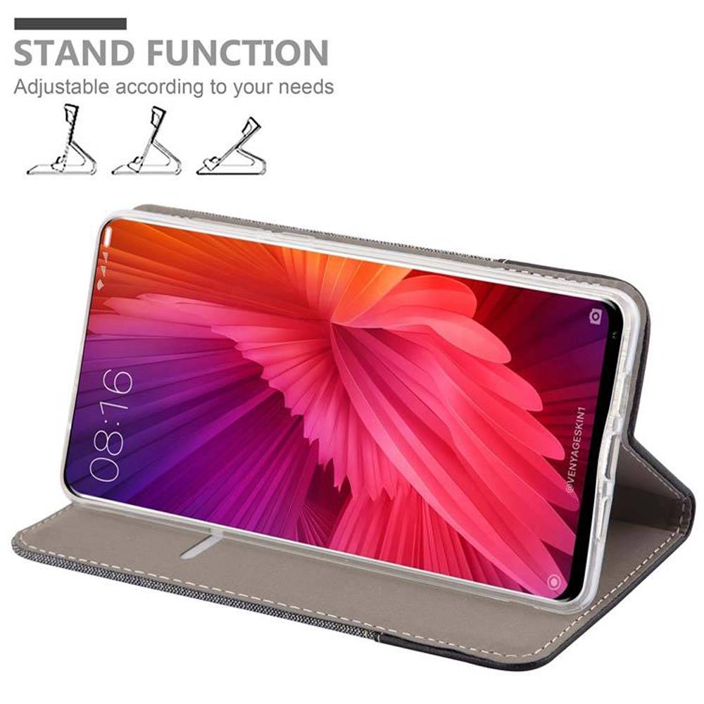Cadorabo Hülle für Xiaomi Mi MIX 2 Schutzhülle in Grau Handy Hülle Etui Book Case Cover
