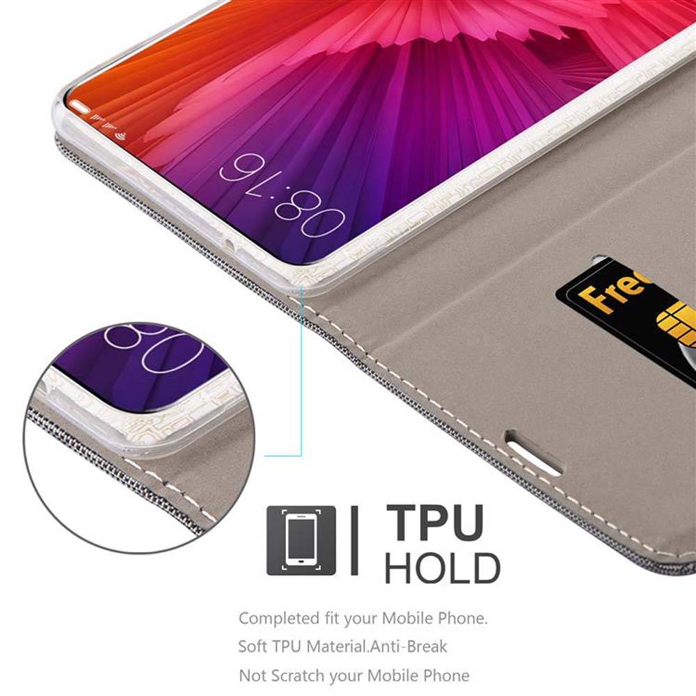 Cadorabo Hülle für Xiaomi Mi MIX 2 Schutzhülle in Grau Handy Hülle Etui Book Case Cover