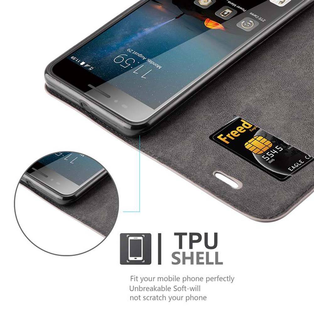 Cadorabo Hülle für ZTE Blade A612 Schutz Hülle in Braun Handyhülle Etui Case Cover Magnetverschluss