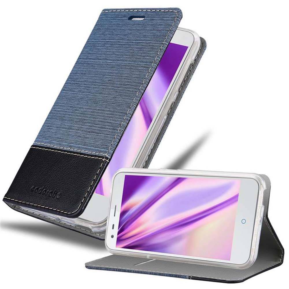 Cadorabo Hülle für ZTE Blade S6 Schutzhülle in Blau Handy Hülle Etui Book Case Cover