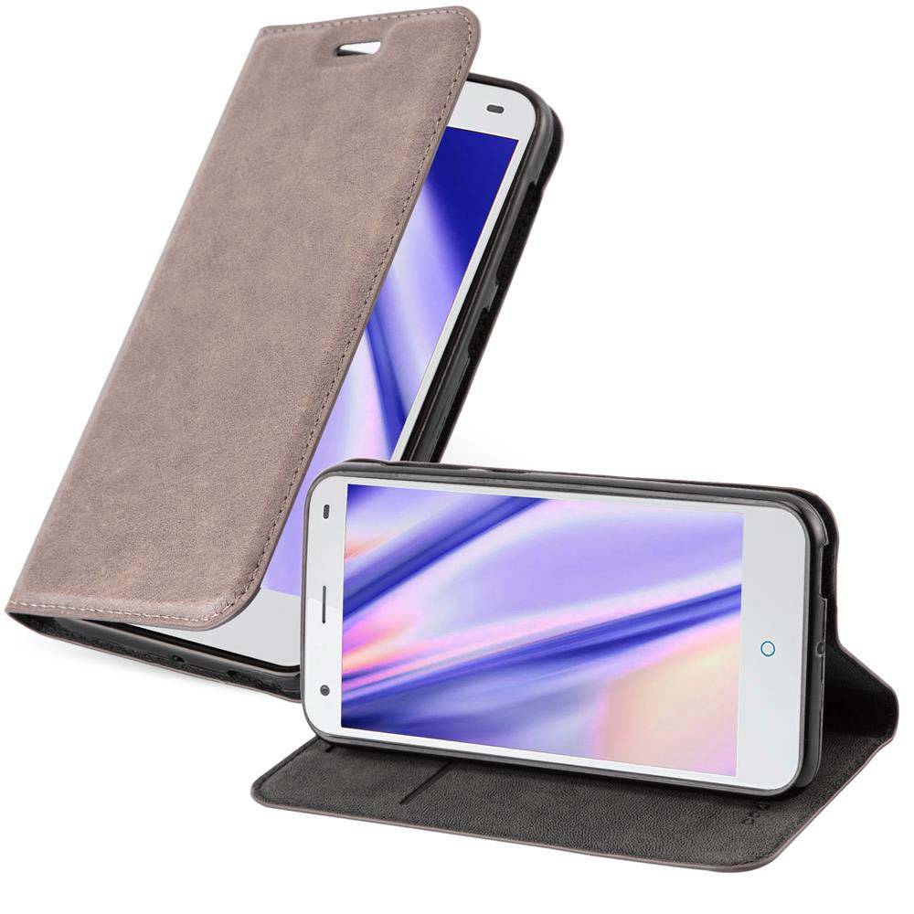 Cadorabo Hülle für ZTE Blade S6 Schutz Hülle in Braun Handyhülle Etui Case Cover Magnetverschluss