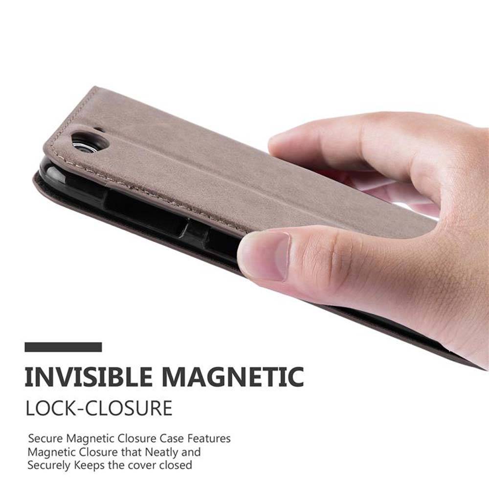 Cadorabo Hülle für ZTE Blade S6 Schutz Hülle in Braun Handyhülle Etui Case Cover Magnetverschluss