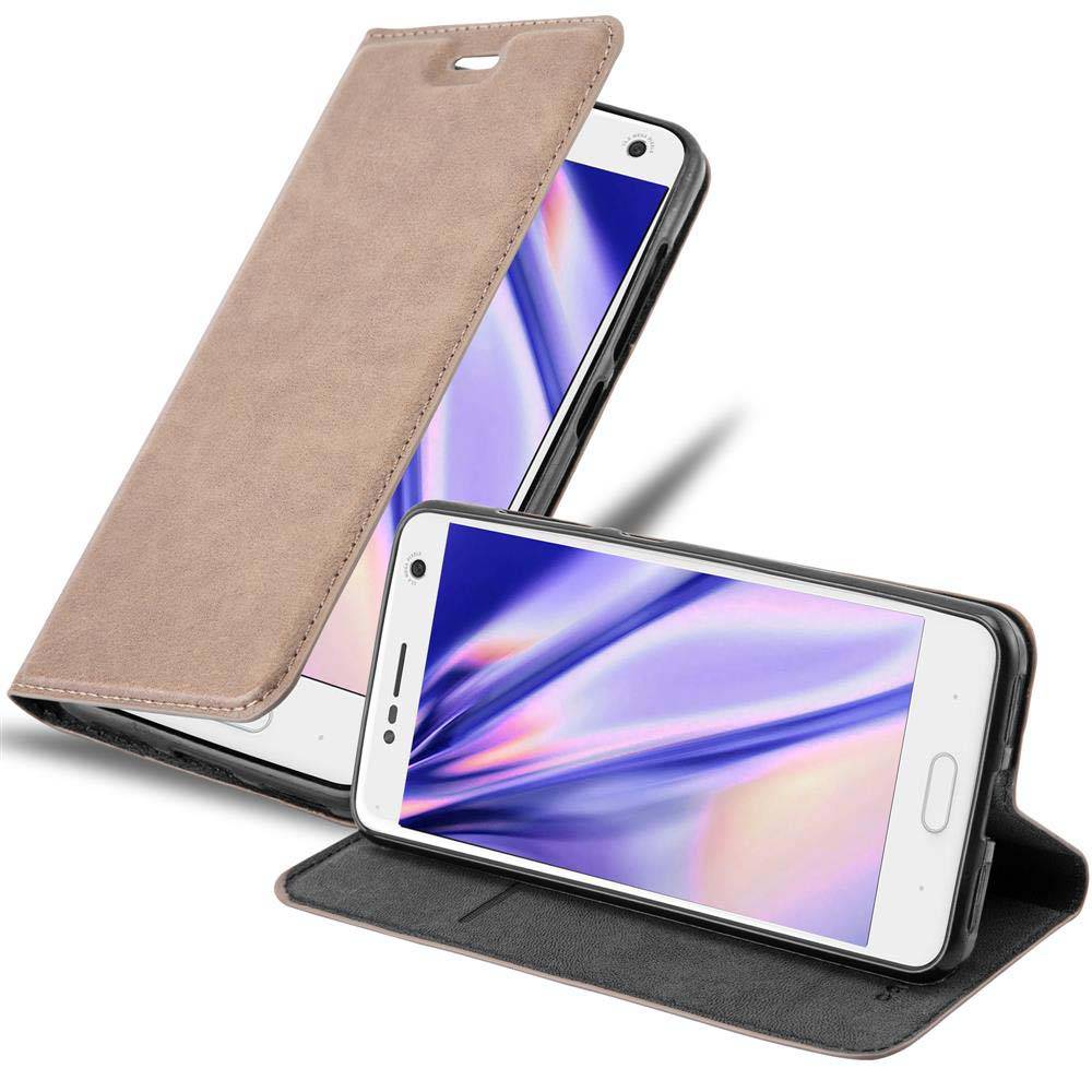 Cadorabo Hülle für ZTE Blade V8 Schutz Hülle in Braun Handyhülle Etui Case Cover Magnetverschluss