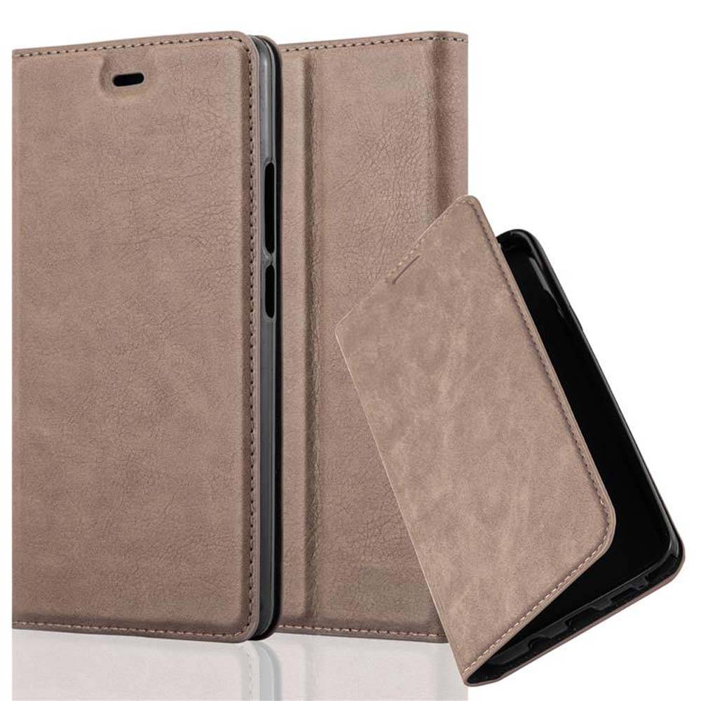 Cadorabo Hülle für ZTE Nubia Z9 MAX Schutz Hülle in Braun Handyhülle Etui Case Cover Magnetverschluss