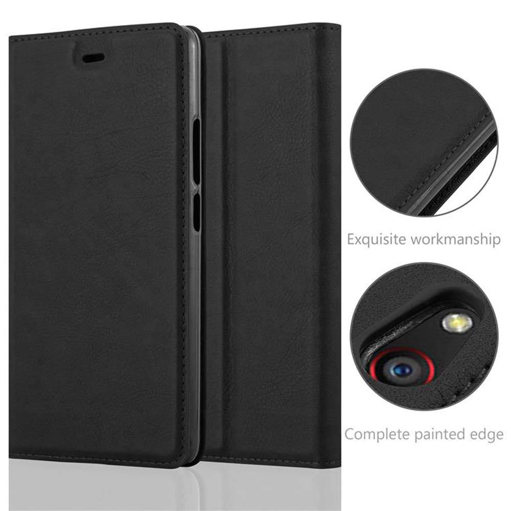 Cadorabo Hülle für ZTE Nubia Z9 MAX Schutz Hülle in Schwarz Handyhülle Etui Case Cover Magnetverschluss