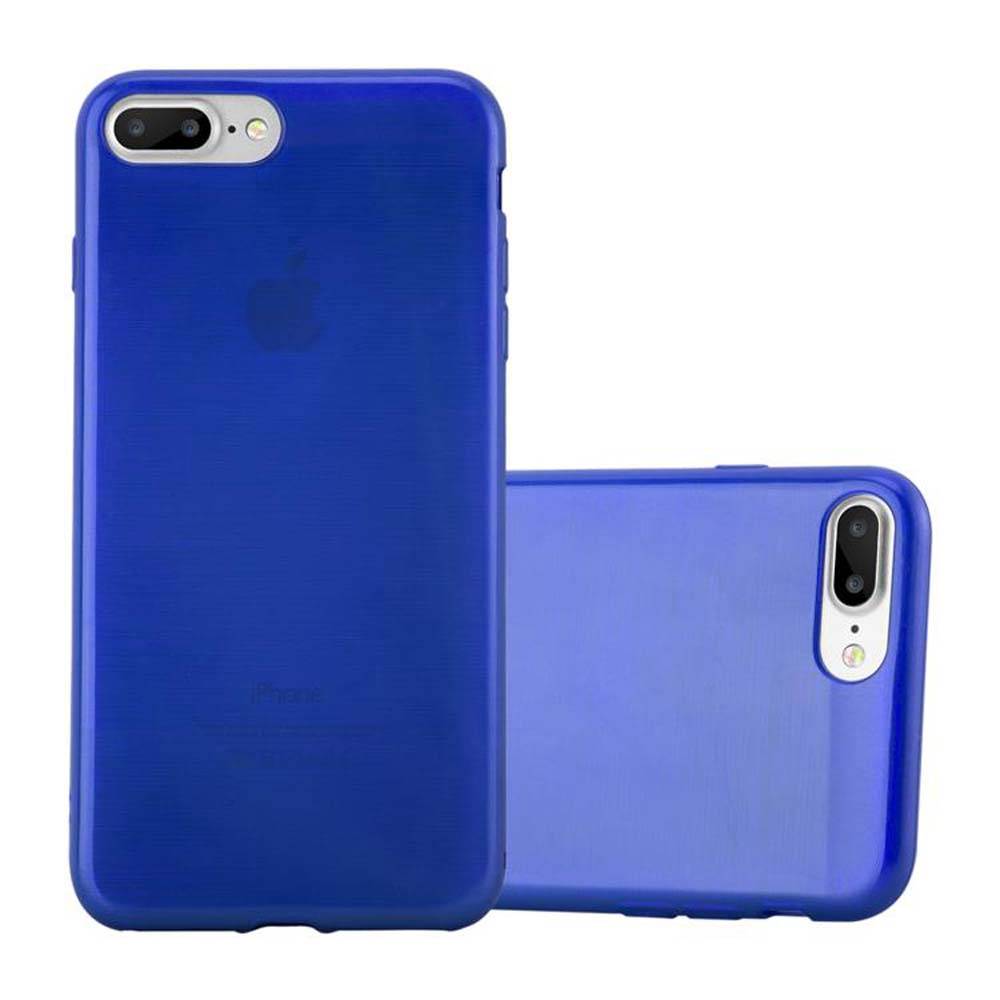 Cadorabo Hülle für Apple iPhone 7 PLUS / 7S PLUS / 8 PLUS Schutz Hülle in Blau Schutzhülle TPU Silikon Etui Case Cover